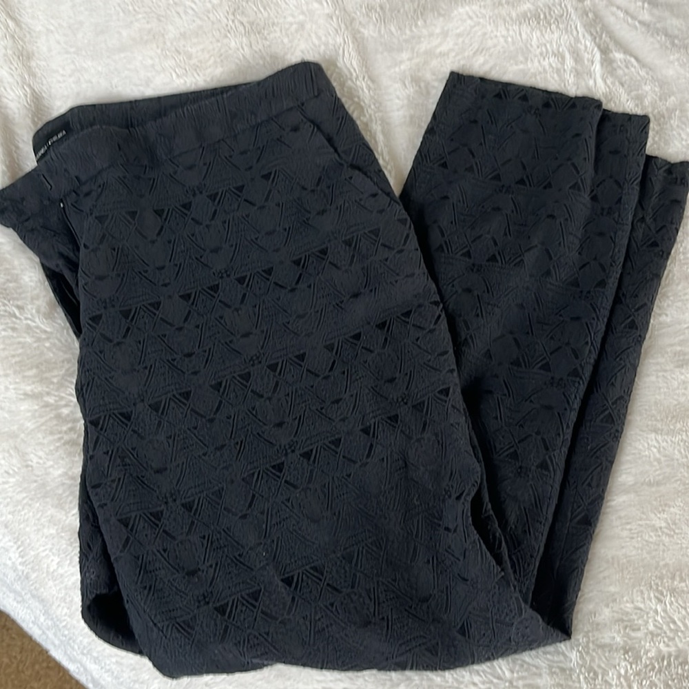 Amanda+Chelsea women’s plus size 20W pants, black patterned material